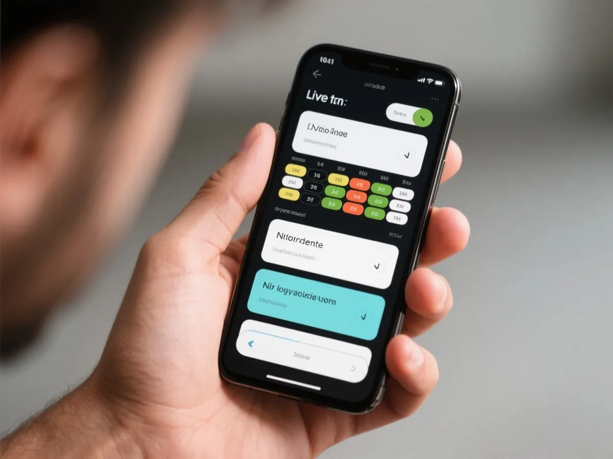 移动端赛事提醒与直播体验示意